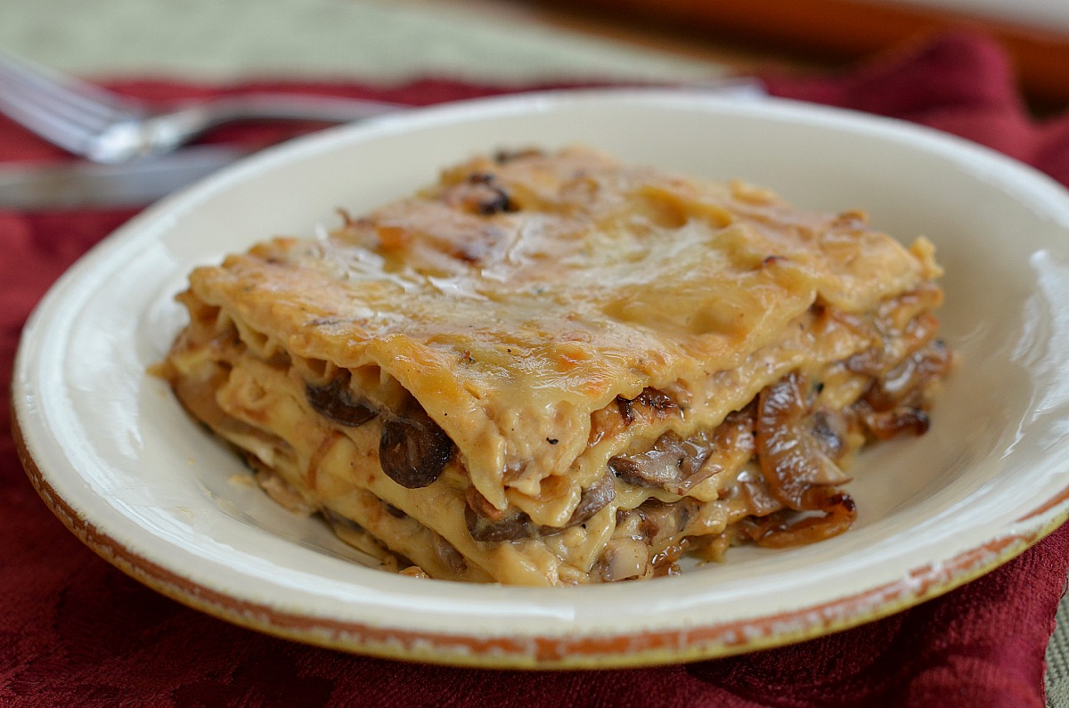 Caramelized Onion Lasagna with Gorgonzola Sauce